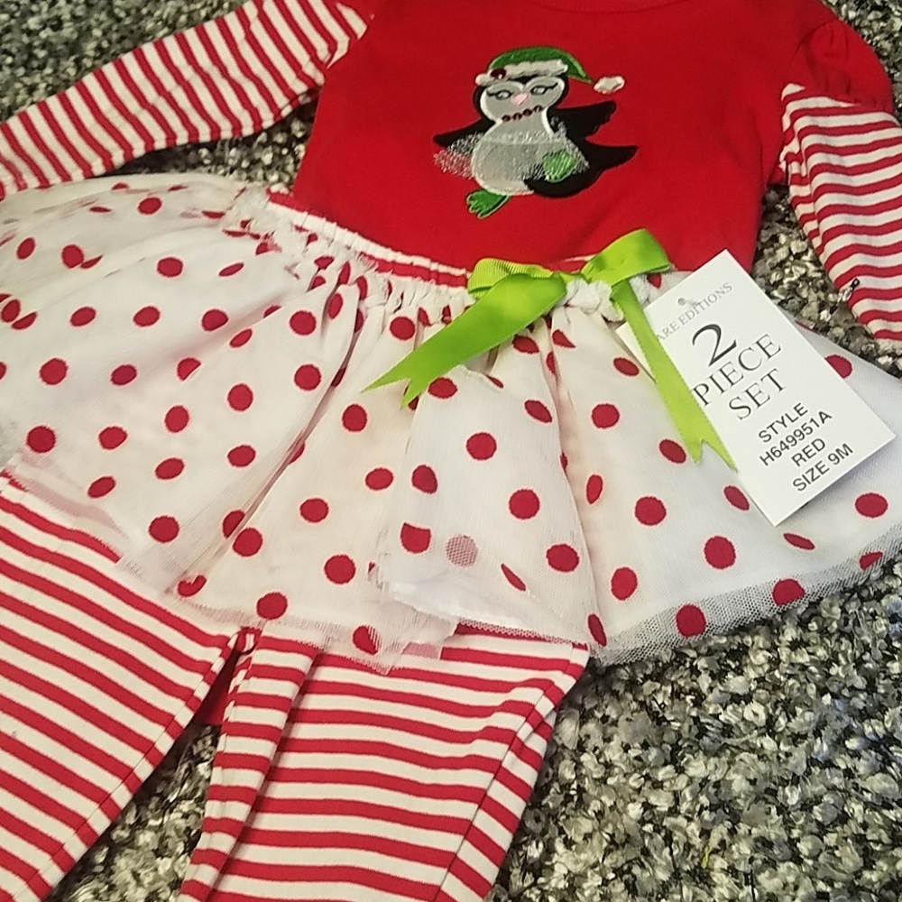 Rare Edition holiday 2-piece holiday set 9mos